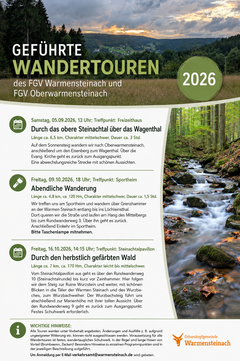 Wanderungen